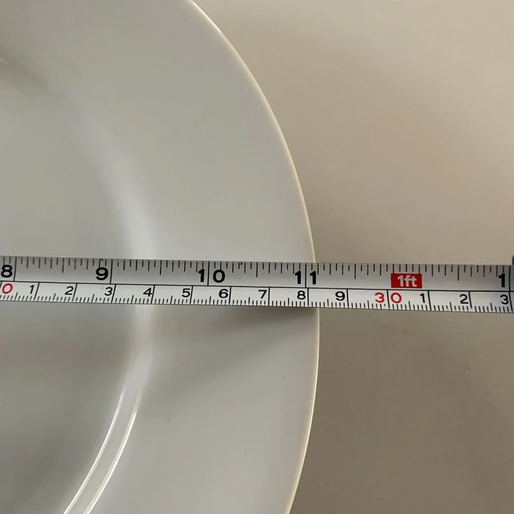 Crate & Barrel 11” Classic White Plate New Replacement plate.